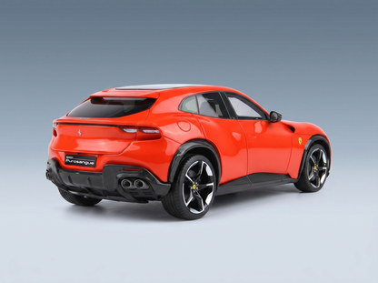 FERRARI - SUV PUROSANGUE TETTO PANORAMICO 2022 - CON VETRINA - ROSSO DINO - ROSSO CHIARO
