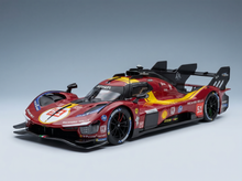 FERRARI - 499P 24 horas de Le Mans 2025, 3.ª posición, n.º 51, equipo Ferrari AF Corse, V6 turbo de 3,0 litros: ALESSANDRO PIER GUIDI - JAMES CALADO - ANTONIO GIOVINAZZI - ROJO, AMARILLO, NEGRO