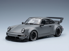 PORSCHE - 911 964 RWB BODYKIT COUPE WITH AMERICAN DIORAMA FIGURE 2016 - NARDO GREY