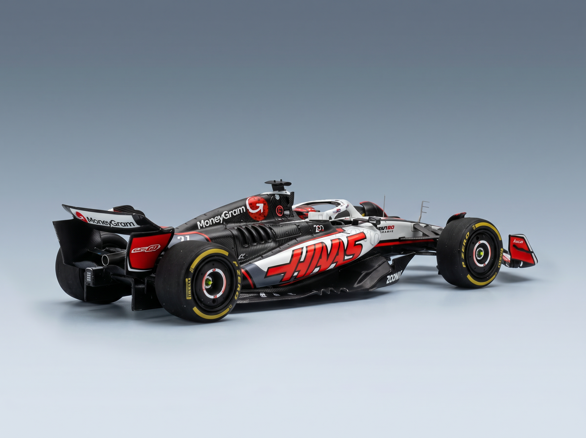 HAAS - F1 VF-25 TEAM MONEYGRAM HAAS N 31 CANADA GP 2025 ESTEBAN OCON - WHITE BLACK RED Scale model car on Vroomi