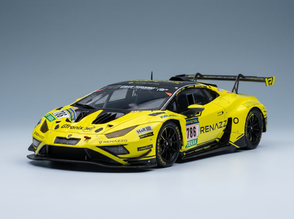 LAMBORGHINI - HURACAN GT3 EVO II TEAM RENAZZO MOTORSPORT N 786 24h NURBURGRING 2025 CHRISTOPH BREUER - THOMAS MUTSCH - SAK NANA - DIETER SCHMIDTMANN - YELLOW BLACK