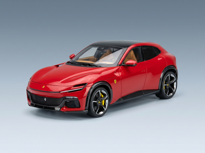 FERRARI – PUROSANGUE SUV MIT PANORAMADACH 2022 – MIT VITRINE – ROSSO CORSA – ROT