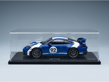 PORSCHE - 911 992-2 GT3 N 92 COUPE VELOCITY DESIGN 2025 - CON VETRINA - WITH SHOWCASE - BLUE WHITE