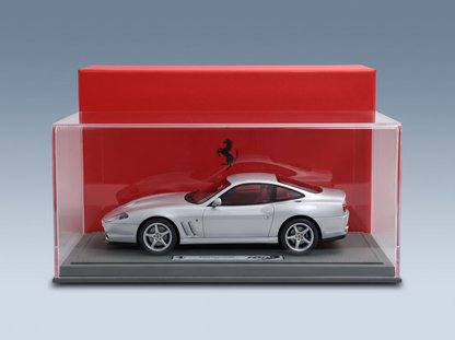 FERRARI - 550 MARANELLO 1996 - WITH SHOWCASE - ARGENTO NURBURGRING - SILVER