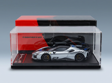 FERRARI - SF90 XX STRADALE N.º 23 2024 - CINZA TITÂNIO - CINZA METALIZADO, PRETO E AZUL