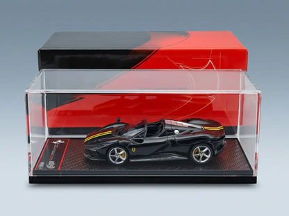 FERRARI - DAYTONA SP3 SERIE ICONA OPEN ROOF 2022 - VERDE BRITISH - GROEN GEEL Vroomi Schaalmodellenwinkel