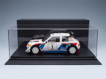 PEUGEOT - 205 TURBO 16 EVO2 N 1, 2° Rally di Montecarlo 1986, TIMO SALONEN - SEPPO HARJANE - BIANCO E BLU