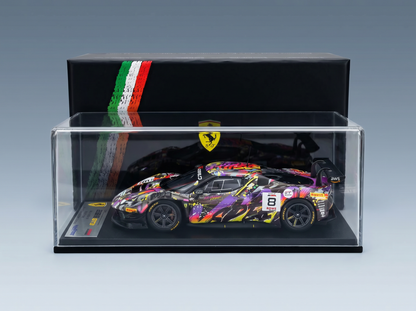 FERRARI - 296 GT3 3.0L TWIN TURBO V6 TEAM KESSEL RACING N 8 24h SPA 2025 NICOLO ROSI – NICOLO SCHIRO – DAVID FUMANELLI – DANIELE DI AMATO - BLACK - VARIOUS