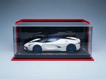 FERRARI - LAFERRARI 2013 - CON VETRINA - CON VETRINA - CONFEZIONE DI LUSSO - BIANCO E BLU