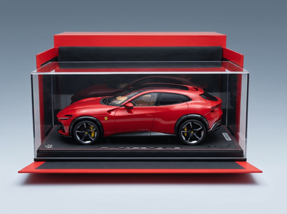 FERRARI - SUV PUROSANGUE TOIT PANORAMIQUE 2022 - AVEC VITRINE - ROSSO F1-75 - ROUGE MAT