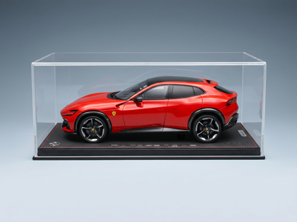 FERRARI - SUV PUROSANGUE TETTO PANORAMICO 2022 - CON VETRINA - ROSSO DINO - ROSSO CHIARO