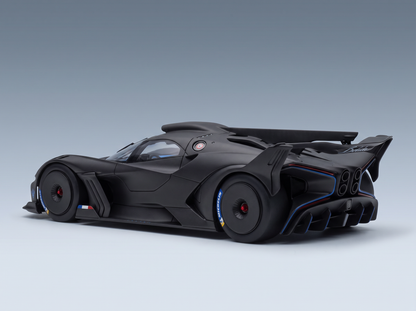 BUGATTI - BOLIDE W16.4 8.0 FOUR-TURBO 1850hp 500km/h 2020 - CON VETRINA - WITH SHOWCASE - MATT CARBON