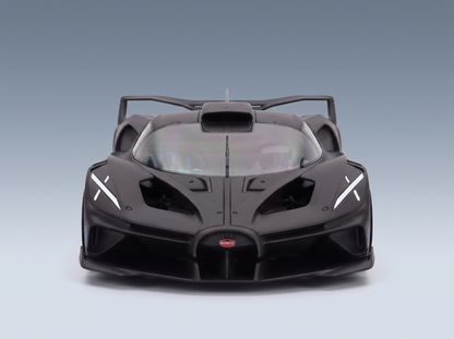 BUGATTI - BOLIDE W16.4 8.0 FOUR-TURBO 1850hp 500km/h 2020 - CON VETRINA - WITH SHOWCASE - MATT CARBON