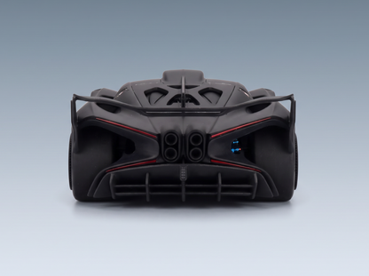 BUGATTI - BOLIDE W16.4 8.0 FOUR-TURBO 1850hp 500km/h 2020 - CON VETRINA - WITH SHOWCASE - MATT CARBON