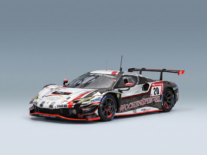 FERRARI - 296 GT3 3.0L TWIN TURBO V6 TEAM WTM BY RINALDI RACING N 20 7th 24h NURBURGRING 2023 LEONARD WEISS - JOCHEN KRUMBACH - DANIEL KEILWITZ - INDY DONTJE - WHITE BLACK RED