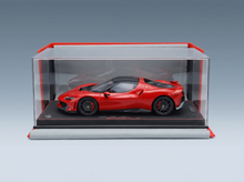 FERRARI - 296 SPECIALE BLACK ROOF 2025 - CON VETRINA - WITH SHOWCASE - ROSSO CORSA - RED BLACK