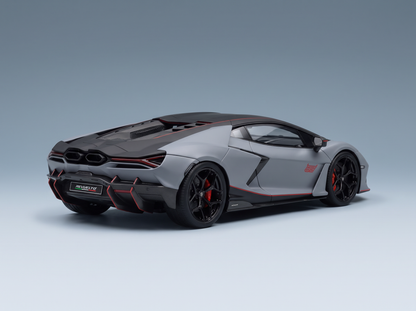 LAMBORGHINI - REVUELTO NA63 2026 - CON VETRINA - WITH SHOWCASE - GRIGIO ACHESO - GREY ORANGE
