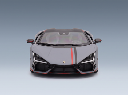 LAMBORGHINI - REVUELTO NA63 2026 - CON VETRINA - WITH SHOWCASE - GRIGIO ACHESO - GREY ORANGE