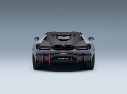 LAMBORGHINI - REVUELTO NA63 2026 - CON VETRINA - WITH SHOWCASE - GRIGIO ACHESO - GREY ORANGE