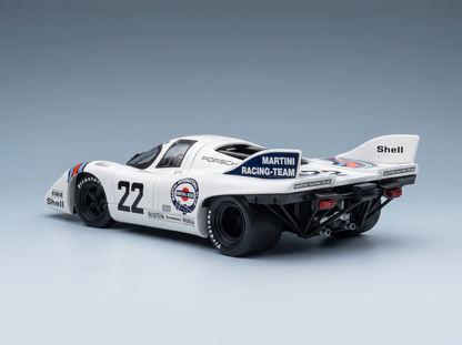 PORSCHE - 917K 4.9L TEAM MARTINI RACING N 22 WINNER 24h LE MANS 1971 HELMUT MARKO - GIJS VAN LENNEP - WHITE