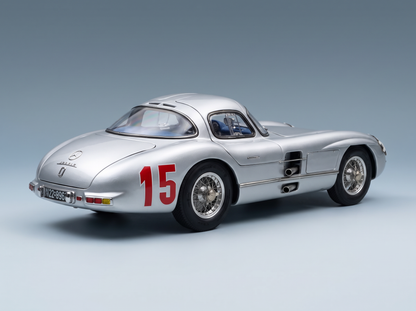 MERCEDES BENZ - 300 SLR UHLENHAUT COUPÉ N. 15 GP DI SVEZIA 1955 - ARGENTO