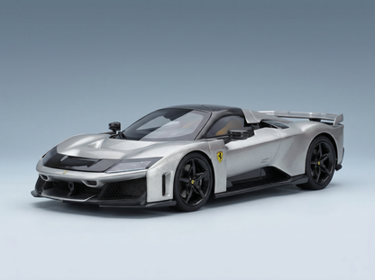 FERRARI - F80 2024 - CARBON RIMS - CON VETRINA - WITH SHOWCASE - ALLUMINIO LUCIDO - GREY