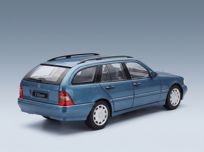 MERCEDES BENZ - C-CLASS C200 (S202) T-MODELL SW STATION WAGON 1997 - LIGHT BLUE MET