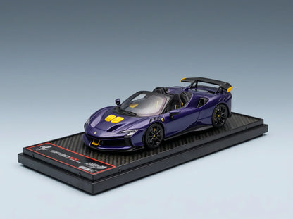 FERRARI - SF90 XX STRADALE SPIDER 2024 - BLU ELETTRICO - BLEU, JAUNE, NOIR - Boutique de modèles réduits Vroomi