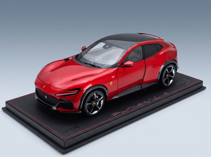 FERRARI - PUROSANGUE SUV 2022 - WITH SHOWCASE - ROSSO MAGMA - RED MET