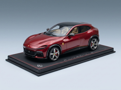 FERRARI - PUROSANGUE SUV TOIT PANORAMIQUE 2022 - AVEC VITRINE - ROSSO MUGELLO - ROUGE MÉTALLISÉ