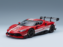 FERRARI - 296 GT3 3.0L TWIN TURBO V6 CHALLENGE N 32 FINALI MONDIALI MUGELLO ITALY 2023 - CON VETRINA - WITH SHOWCASE - RED WHITE