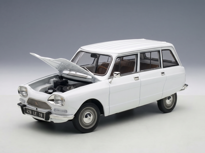 CITROEN - AMI 8 BREAK SW STATION WAGON 1975 - WHITE Scale model car on Vroomi