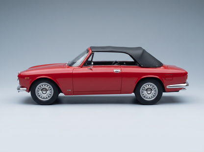 ALFA ROMEO - GIULIA 1600 GTC CABRIOLET CON CAPOTA 1964 – INTERIOR NEGRO - ROSSO ALFA - ROJO Maqueta de coche en Vroomi