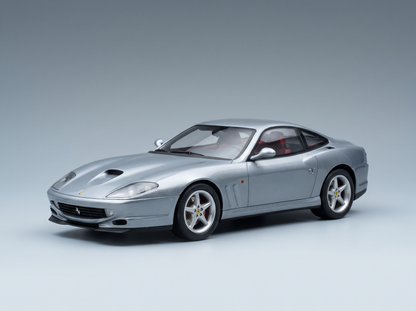 FERRARI - 550 MARANELLO 1996 - WITH SHOWCASE - GRIGIO TITANIO - BLUE GREY MET