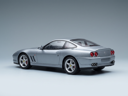 FERRARI - 550 MARANELLO 1996 - WITH SHOWCASE - GRIGIO TITANIO - BLUE GREY MET