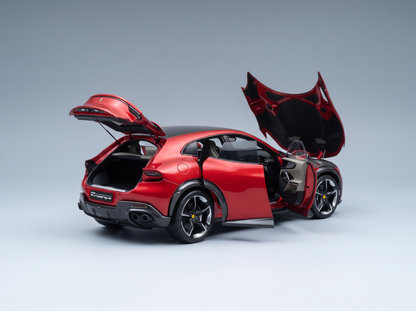 FERRARI - PUROSANGUE SUV 2022 - WITH SHOWCASE - ROSSO MAGMA - RED MET