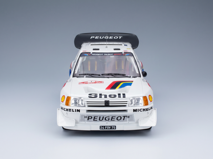 PEUGEOT - 205 TURBO 16 EVO2 N 1, 2° Rally di Montecarlo 1986, TIMO SALONEN - SEPPO HARJANE - BIANCO E BLU
