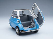 BMW - ISETTA AVEC REMORQUE ROULOTTE 1960 - BLEU ET BLANC