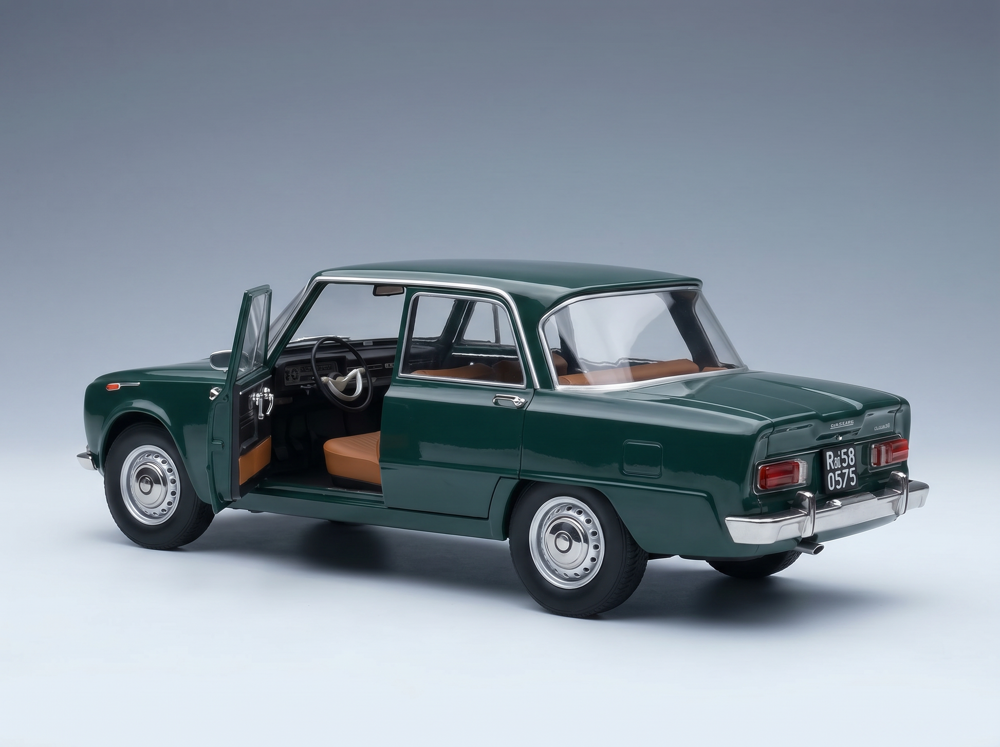 ALFA ROMEO - GIULIA 1.6 Ti 1962 - VERDE MUSCHIO - GREEN modellino in scala modellino Vroomi