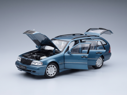 MERCEDES BENZ - C-CLASS C200 (S202) T-MODELL SW STATION WAGON 1997 - LIGHT BLUE MET
