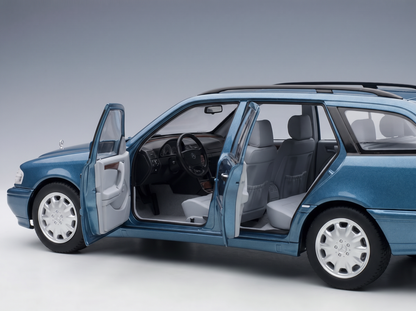 MERCEDES BENZ - C-CLASS C200 (S202) T-MODELL SW STATION WAGON 1997 - LIGHT BLUE MET