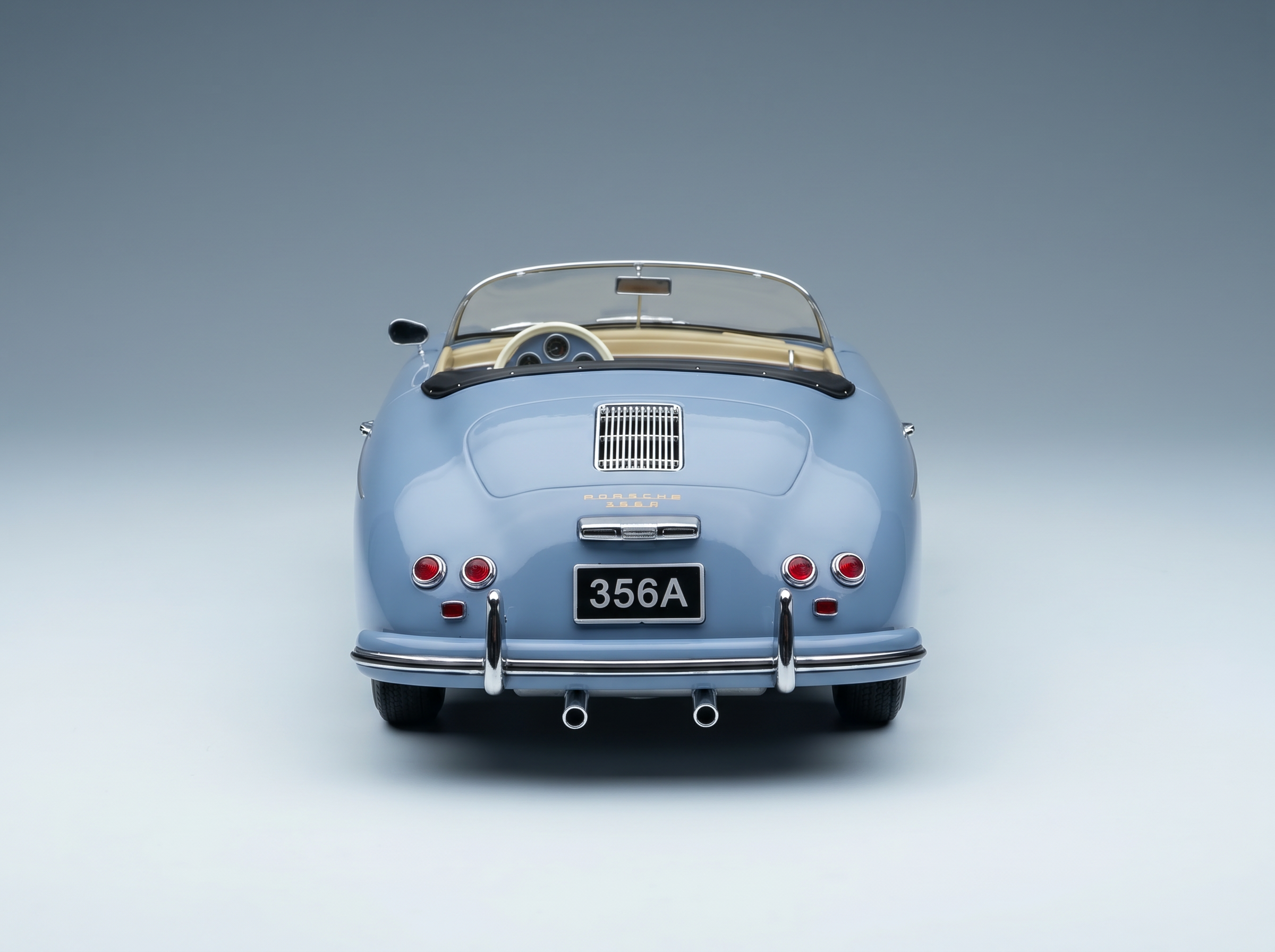 PORSCHE - 356A SPEEDSTER 1955 - LIGHT BLUE - Scale Model Cars