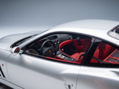 FERRARI - 550 MARANELLO 1996 - WITH SHOWCASE - ARGENTO NURBURGRING - SILVER