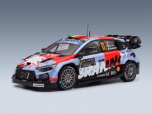 HYUNDAI - i20 N RALLY1 TEAM SHELL MOBIS WRT N 11 RALLY MONTECARLO 2026 THIERRY NEUVILLE - MARTIJN WYDAEGHE - RED LIGHT BLUE BLACK