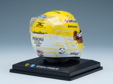 BELL HELMET - CASCO HELMET F1 LEWIS HAMILTON TEAM FERRARI HP N 44 MONZA ITALY GP 2025 - NIKI LAUDA 50th ANNIVERSARY WORLD CHAMPION - YELLOW WHITE