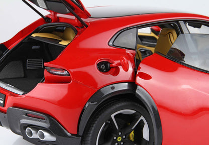 FERRARI – PUROSANGUE SUV MIT PANORAMADACH 2022 – MIT VITRINE – ROSSO CORSA – ROT