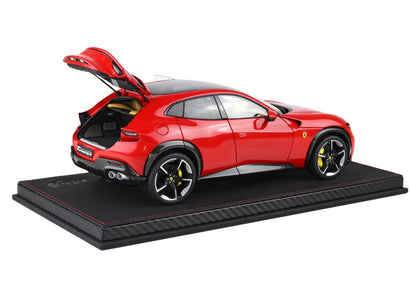 FERRARI – PUROSANGUE SUV MIT PANORAMADACH 2022 – MIT VITRINE – ROSSO CORSA – ROT