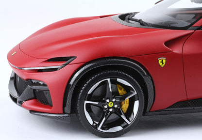 FERRARI - SUV PUROSANGUE TOIT PANORAMIQUE 2022 - AVEC VITRINE - ROSSO F1-75 - ROUGE MAT