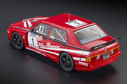 ALFA ROMEO - 75 TURBO EVOLUZIONE IMSA N 1 2nd GIRO D'ITALIA 1989 NICOLA LARINI - MIKI BIASION - TIZIANO SIVIERO - RED WHITE
