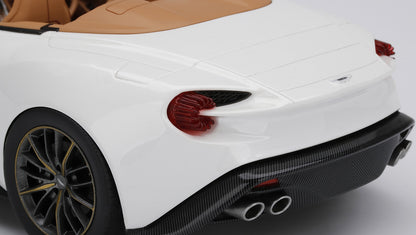 ASTON MARTIN VANQUISH ZAGATO VOLANTE ESCAPING WHITE TOP SPEED